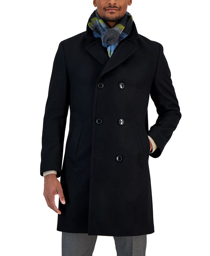 Nautica Men's Classic-Fit Double Breasted Wool Overcoat - Macy's