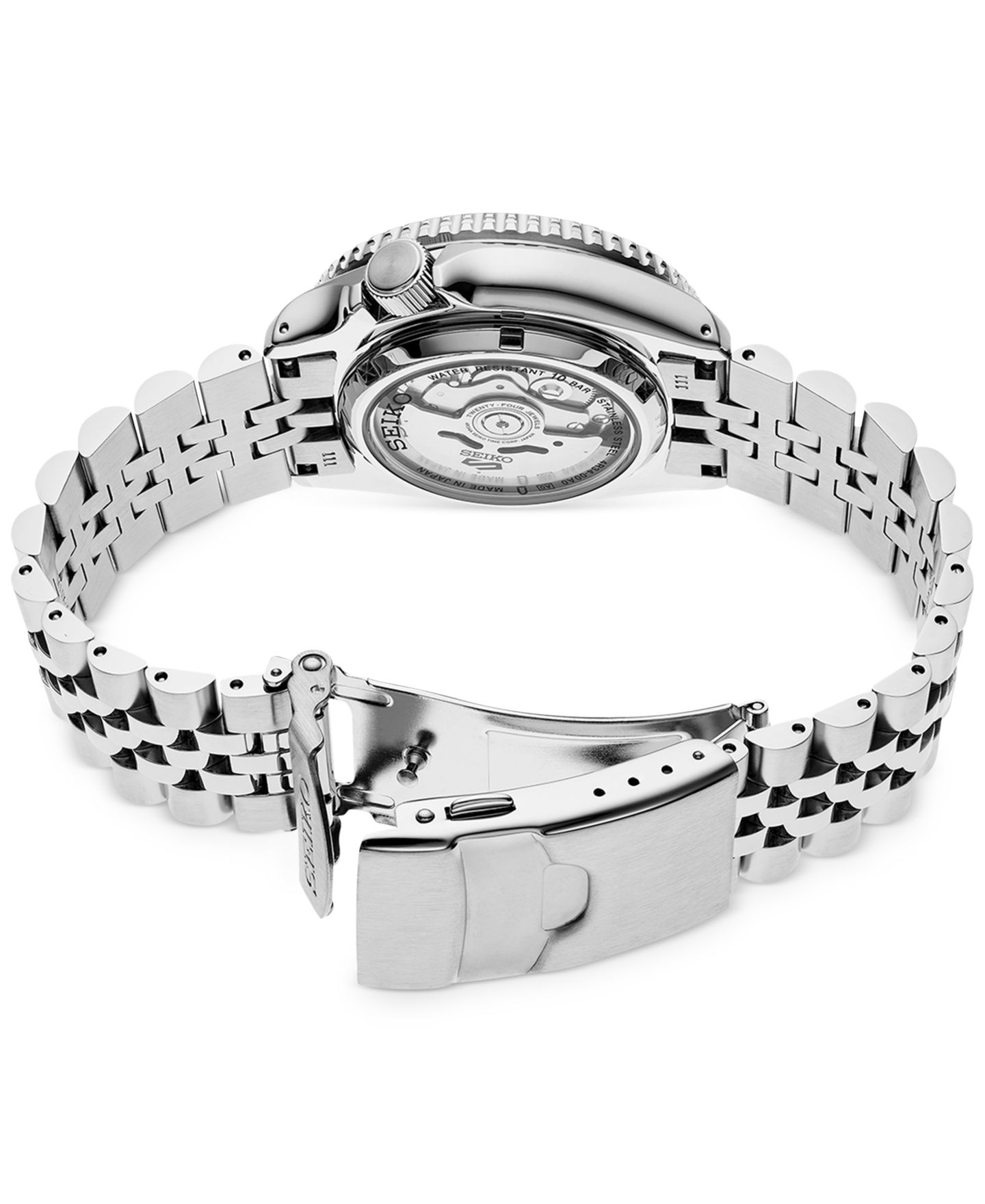 Мужские часы Seiko Automatic 5 Sports Stainless Steel Bracelet Watch 43mm — фото 3