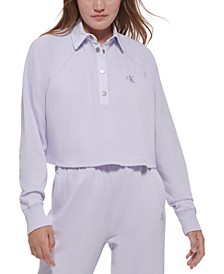 Women's Cotton Polo Sweatshirt