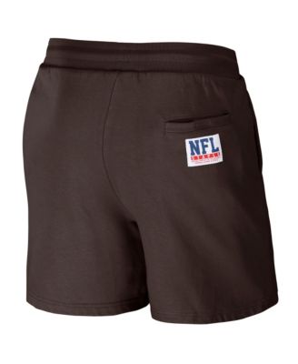 Men's NFL X Staple Brown Cleveland Browns New Age Throwback Vintage-Like Wash Fleece Short