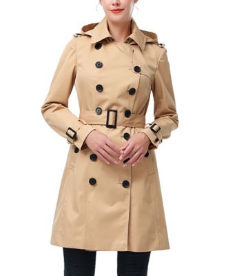 Women's Adley Water Resistant Hooded Trench Coat
