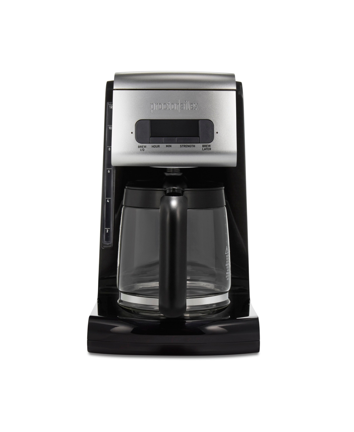 Proctor Silex Frontfill Programmable Coffee Maker In Black And Silver-tone
