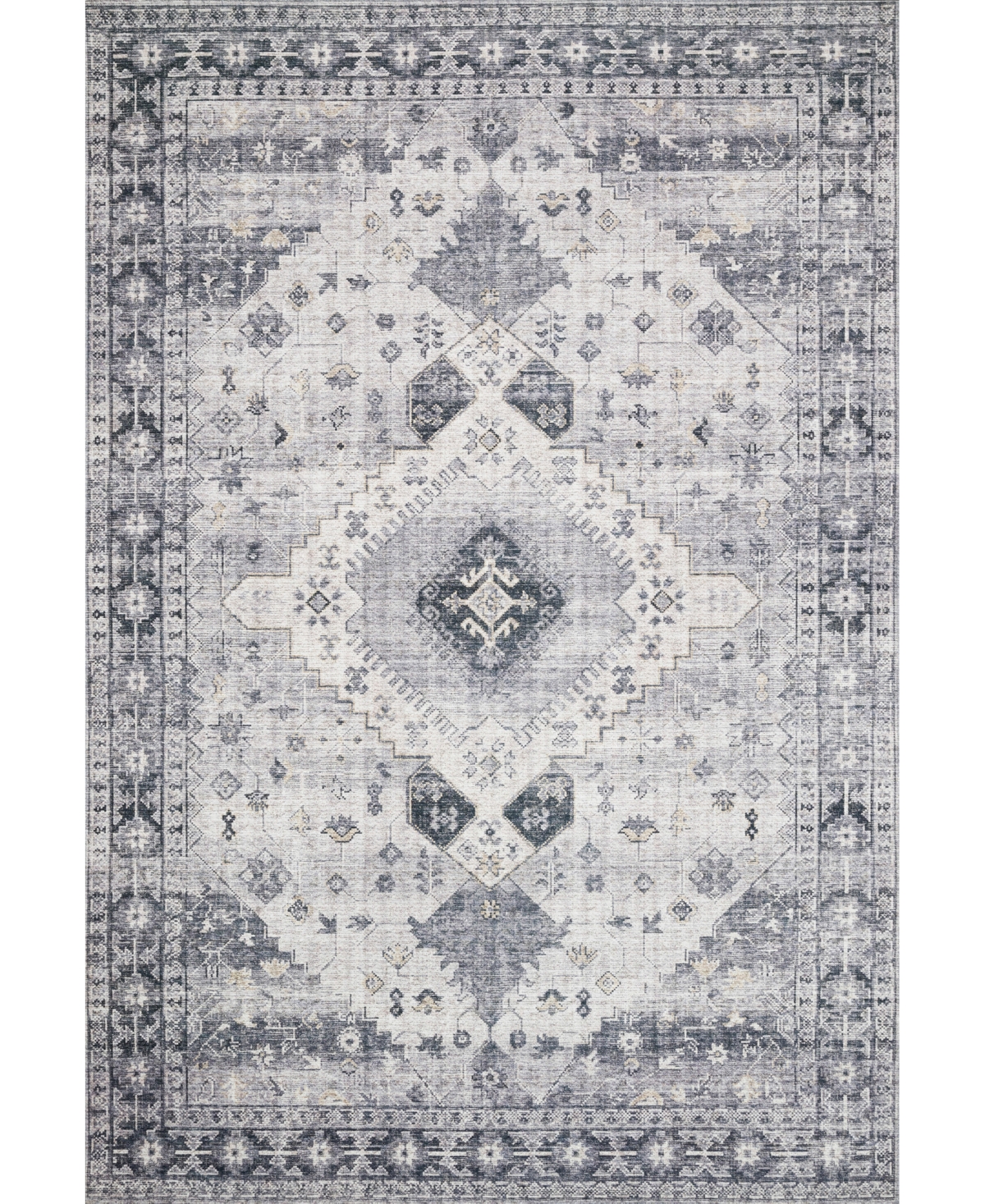 Loloi Ii Skye Sky-02 6' x 9' Area Rug - Silver-Tone, Gray