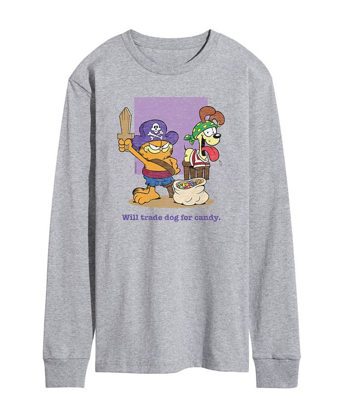 AIRWAVES Men's Garfield Trade Dog For Candy Long Sleeve T-shirt - Macy's