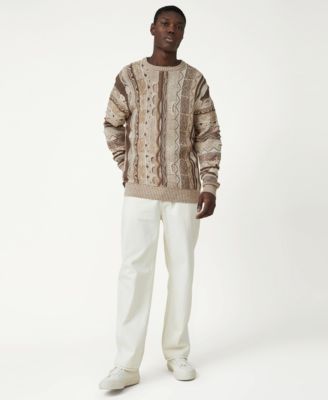 COTTON ON Men's Vintage-Inspired Long Sleeve Knit Sweater - Macy's
