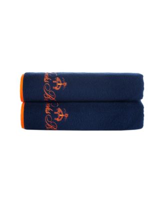 Contrast Frame Bath Towels