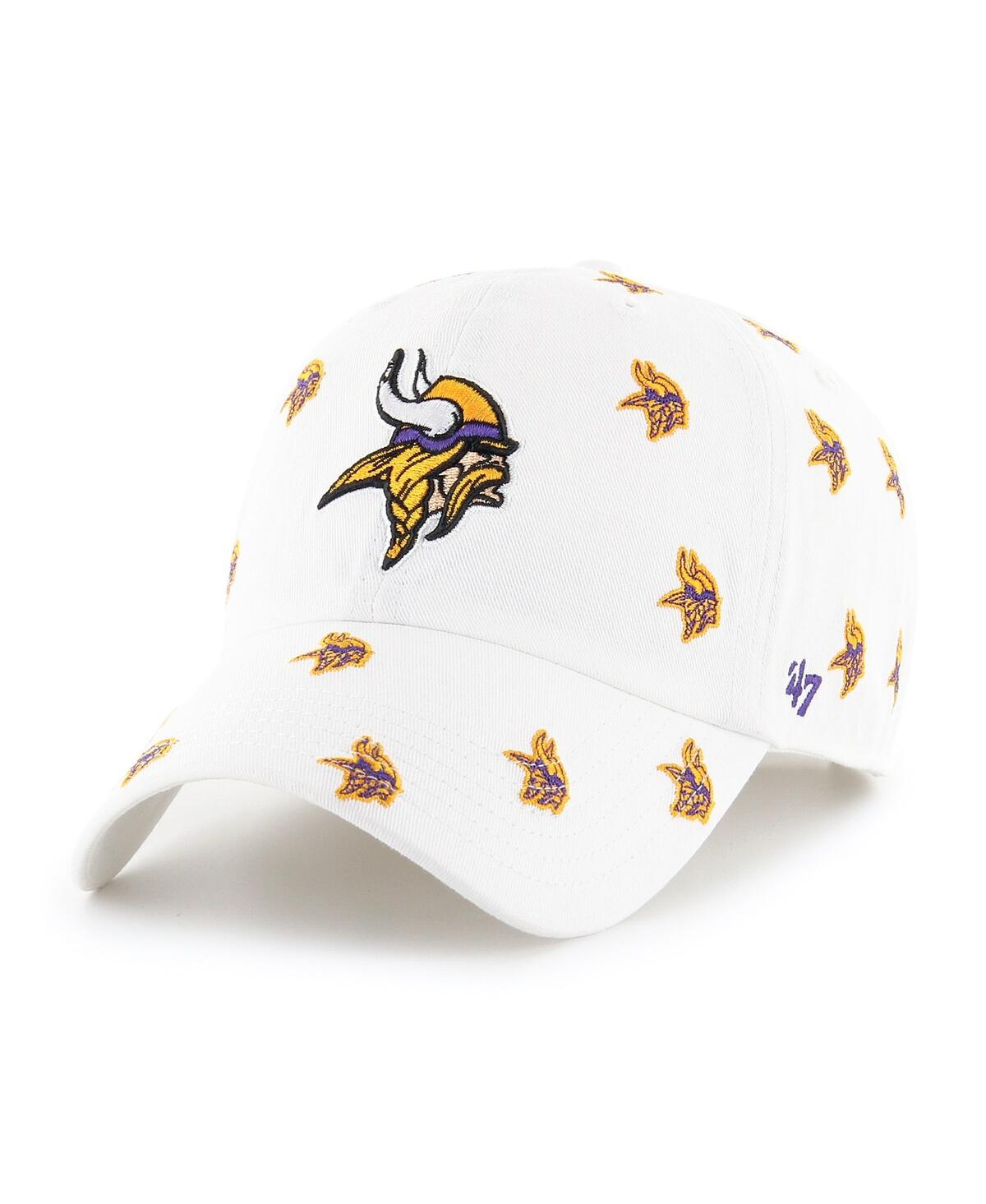 47 Brand Women's '47 White Minnesota Vikings Confetti Clean Up Adjustable Hat