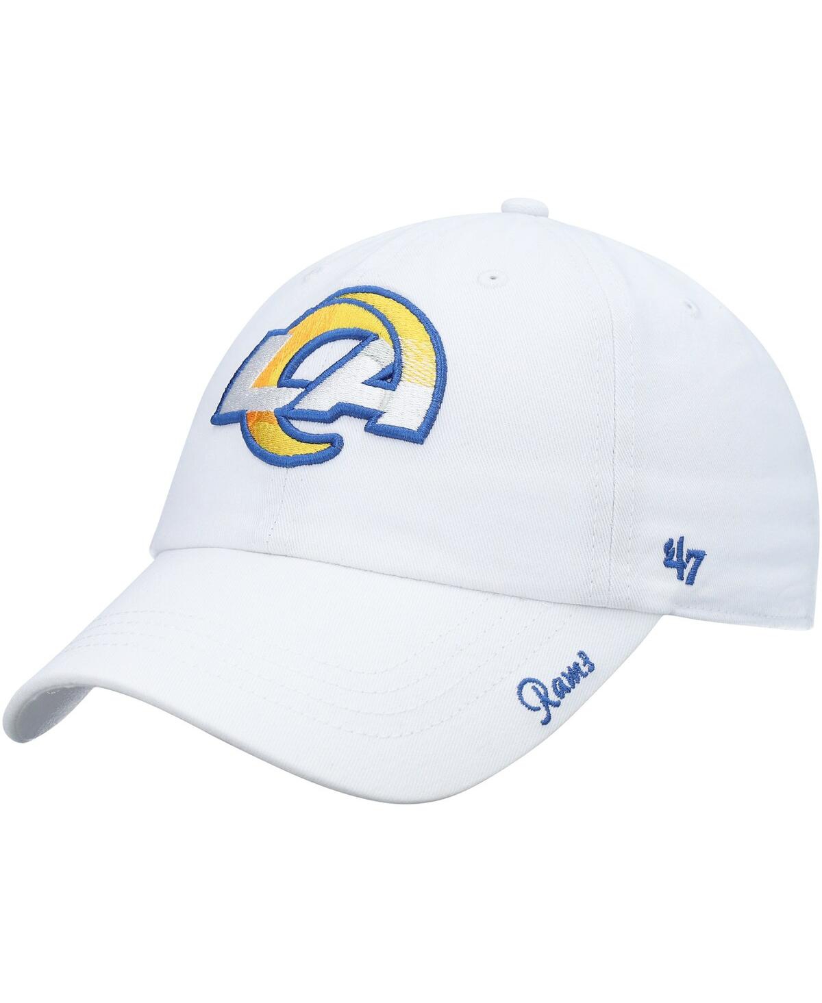 47 Brand Women's '47 White Los Angeles Rams Miata Clean Up Logo Adjustable Hat