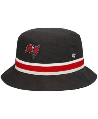 Men's '47 Graphite Tampa Bay Buccaneers Striped Bucket Hat