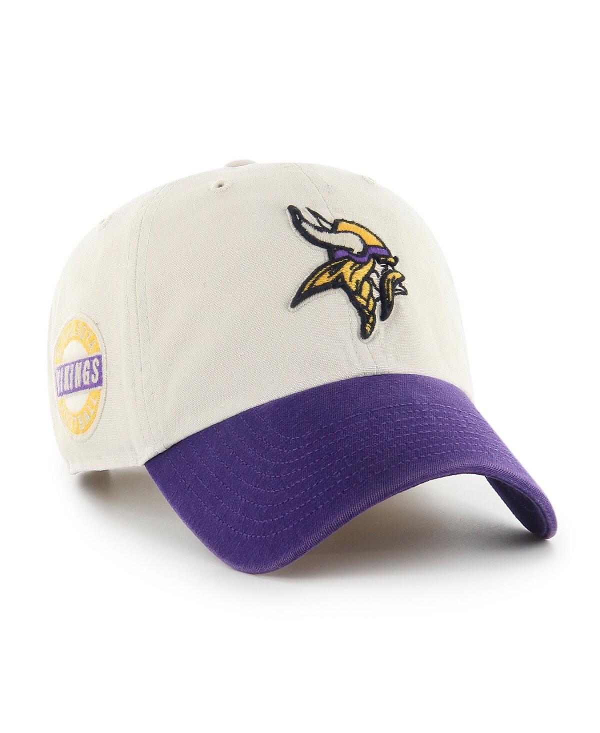 Men's '47 Purple Minnesota Vikings Sidestep Clean Up Adjustable Hat - Purple