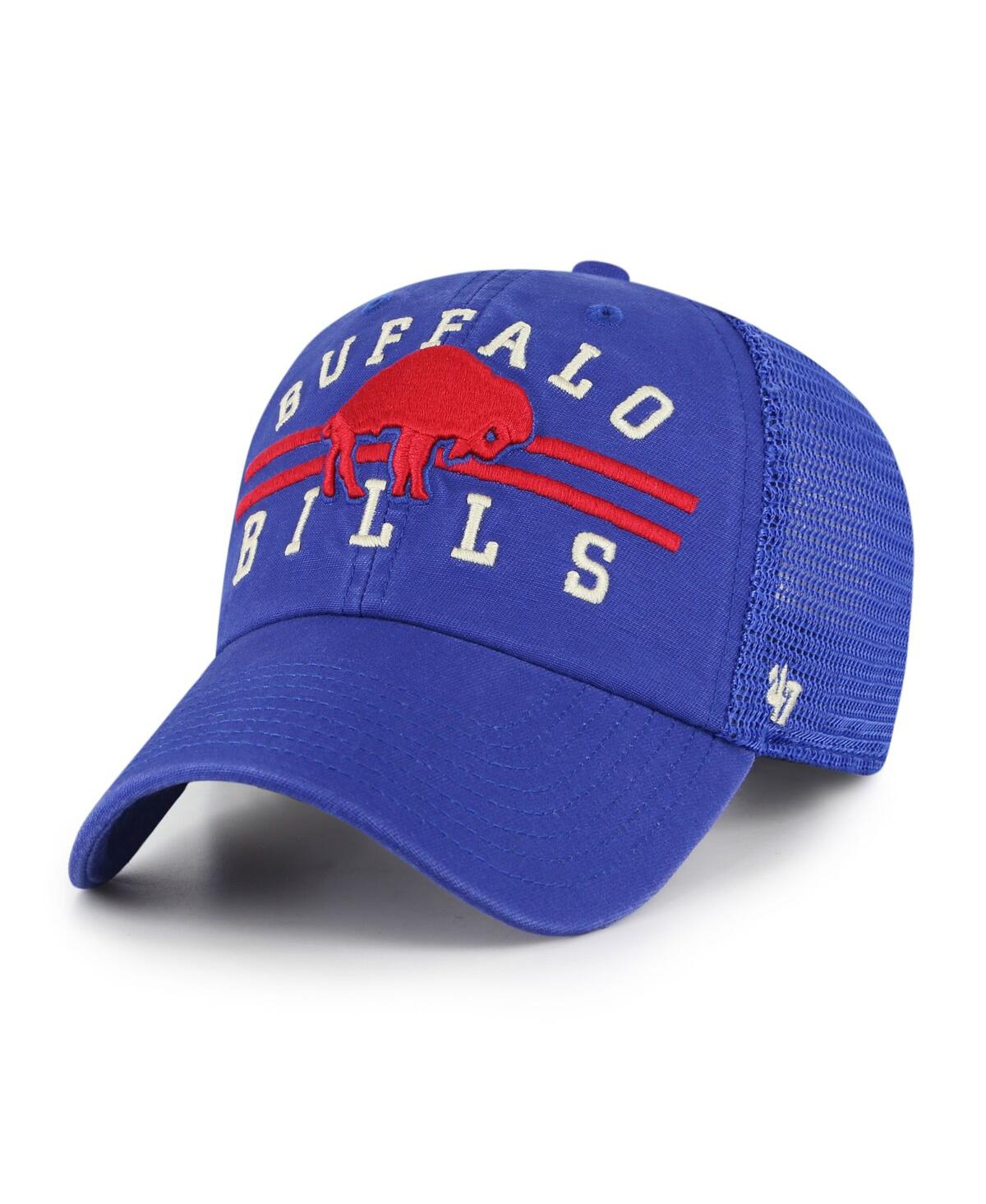 Men's '47Buffalo Bills Legacy Highpoint Trucker Clean Up Snapback Hat - Royal