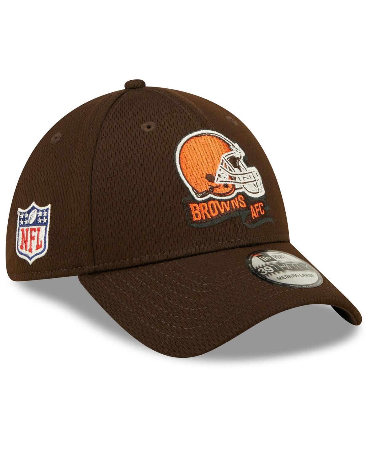 Shop New Era Men's  Brown Cleveland Browns 2022 Sideline 39thirty Coaches Flex Hat