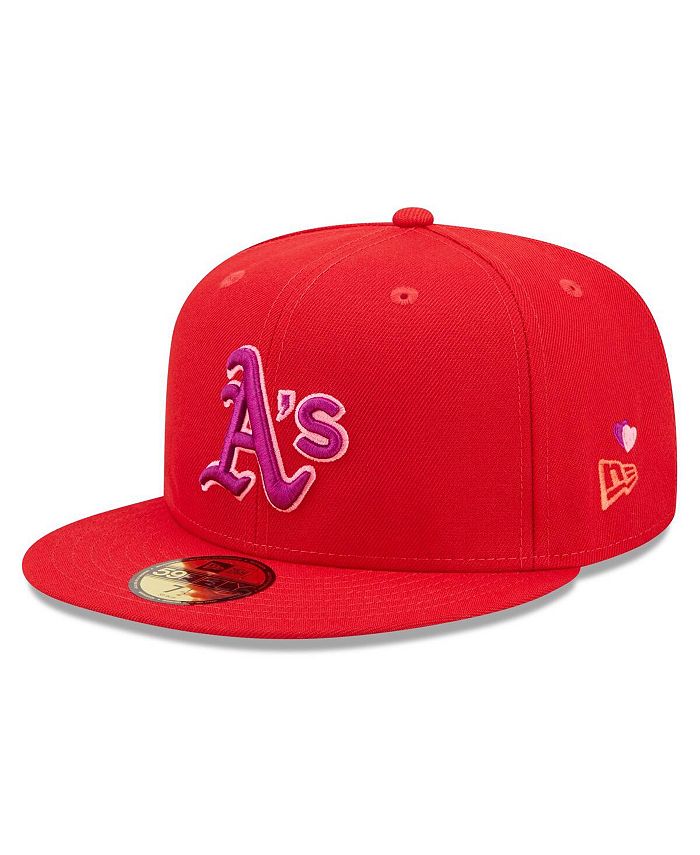 Lids Oakland Athletics New Era Pink Undervisor 59FIFTY Fitted Hat