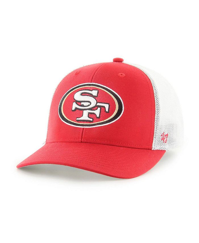 47 Scarlet And White San Francisco 49ers Trophy Trucker Flex Hat