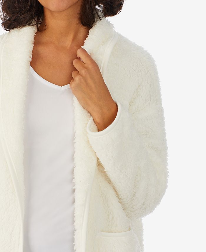 Cuddl Duds Women's Ultra-Soft Faux-Fur Bed Jacket - Macy's