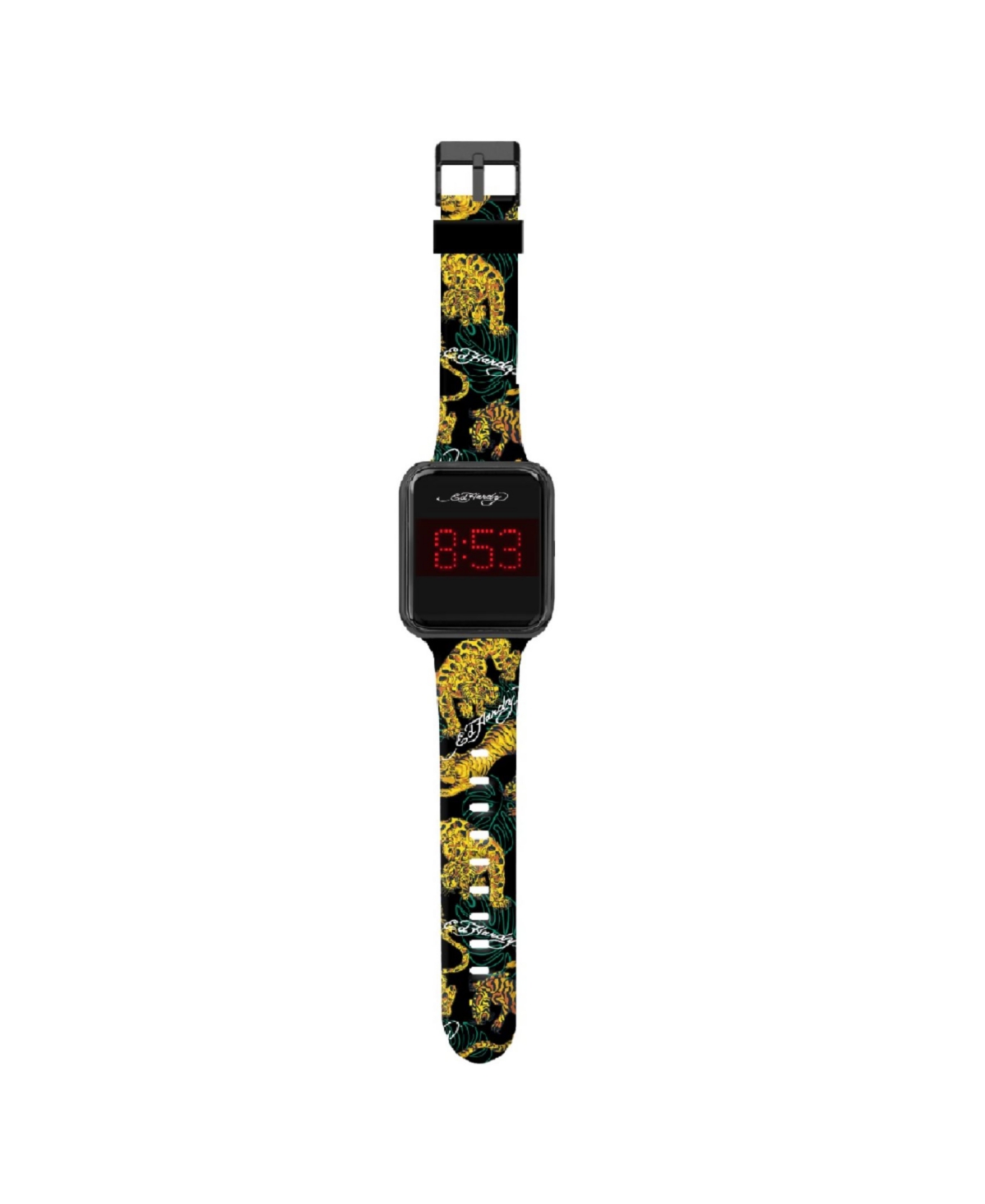Men's Multicolor Silicone Strap Watch 45mm - Black, Matte Black