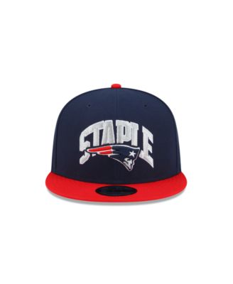 Men's X Staple Navy, Red New England Patriots Pigeon 9Fifty Snapback Hat