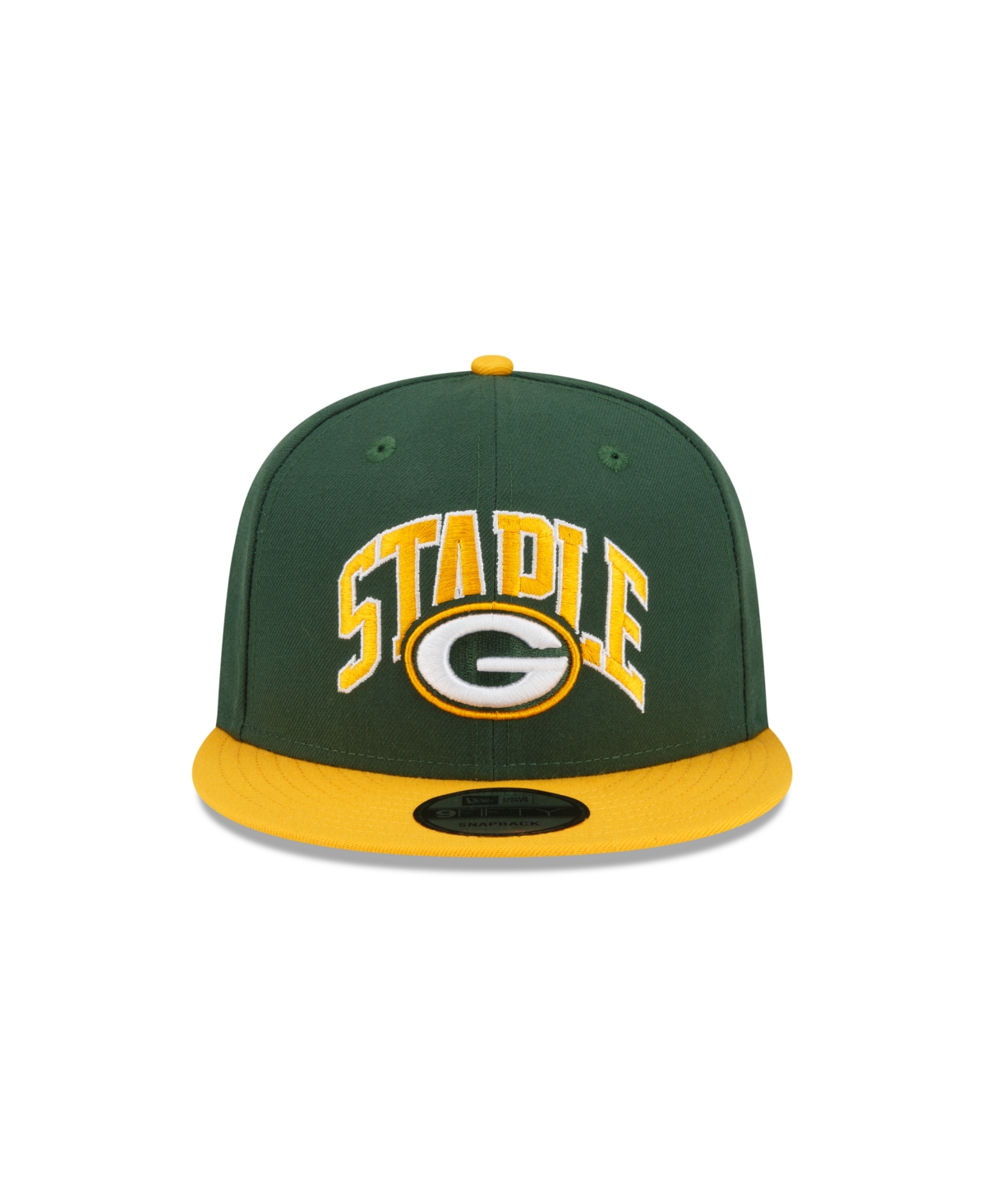 Men's New Era X Staple Gold Green Bay Packers Pigeon 9Fifty Snapback Hat - Gold