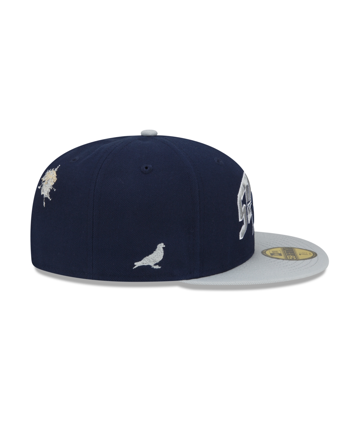 Men's New Era X Staple Gray Dallas Cowboys Pigeon 59Fifty Fitted Hat - Gray