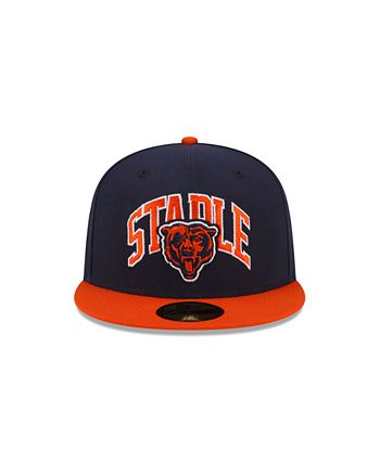 New Era Men's X Staple Navy, Orange Chicago Bears Pigeon 59Fifty