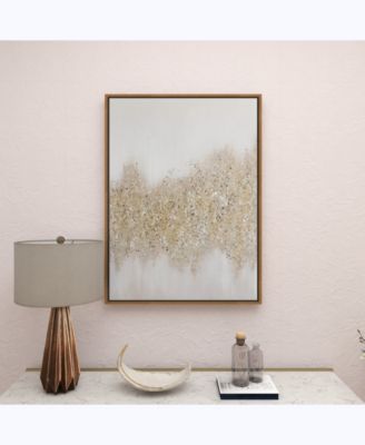 Metal Glam Abstract Framed Wall Art, 30" x 2" x 40"