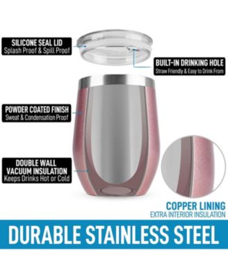 12oz Insulated Wine Tumbler With Lid