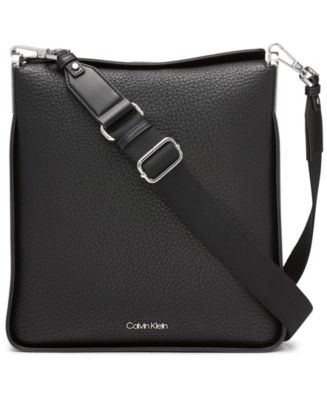 Calvin Klein Fay North/South Large Crossbody, Almond/Taupe