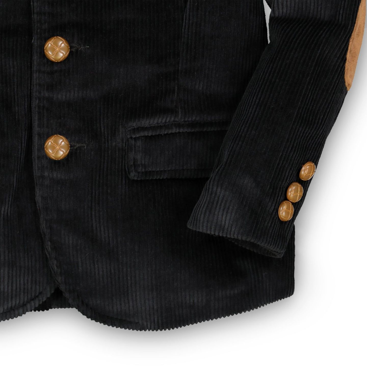 Пиджак Hope & Henry Corduroy Blazer with Elbow Patches для мальчиков-малышей, цвет: Чёрный — фото 6