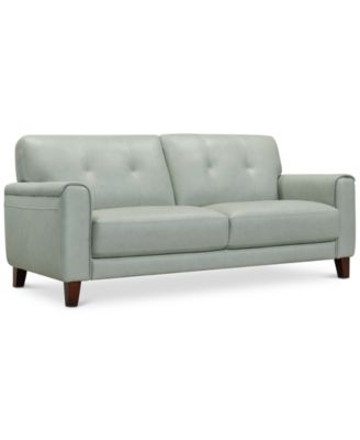 Furniture - Ashlinn Pastel Leather Sofa