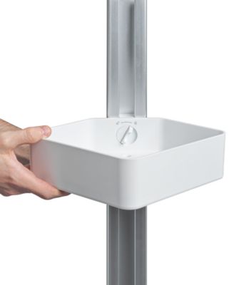 SpaStudio Tension-Pole 4-Tier Shower Caddy