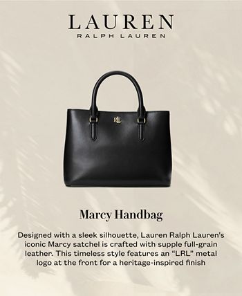 Lauren Ralph Lauren Embossed Leather Medium Marcy Satchel - Macy's