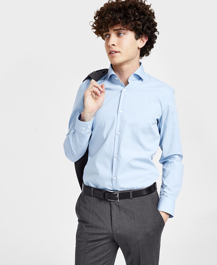 Hugo Boss Men's Slim Fit Solid Dress Shirt - Macy's