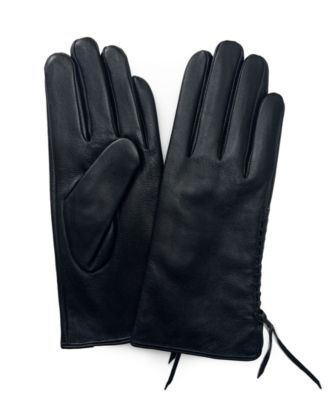 womens leather gloves macys