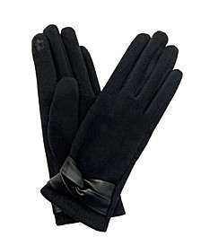 Women's Bow Ultra Cozy Jersey Touchscreen Glove