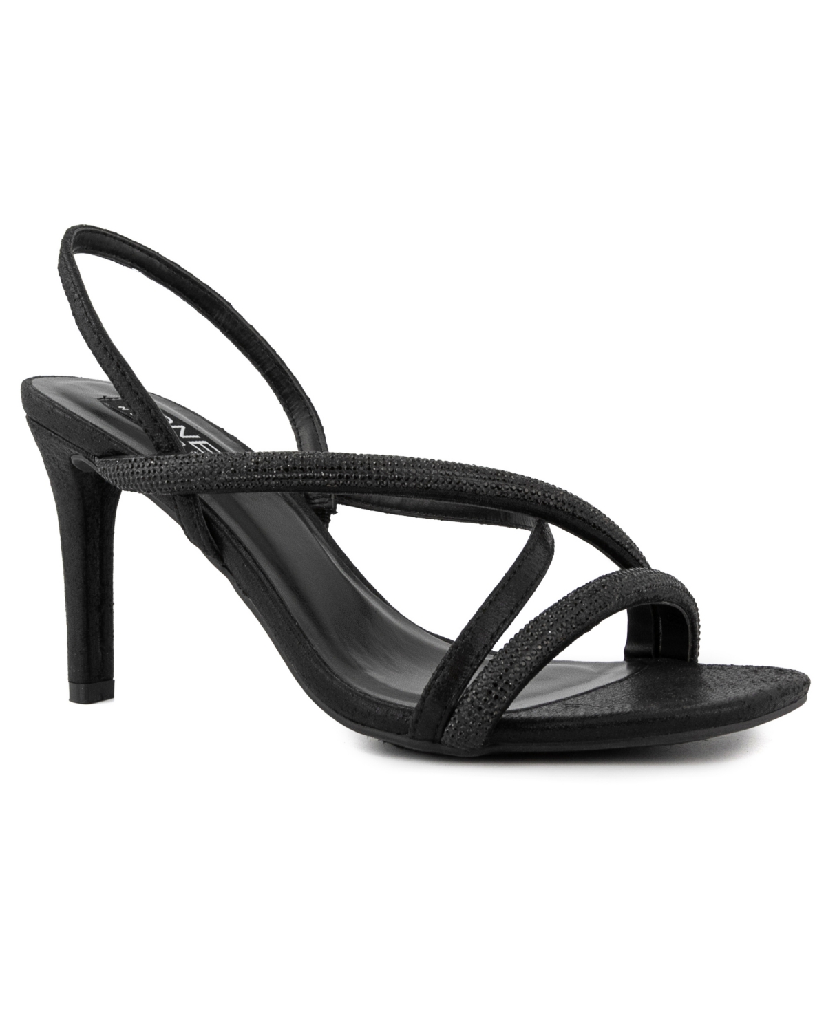 Jones New York Women's Tarona Dress Heel Sandals In Black Mircosuede