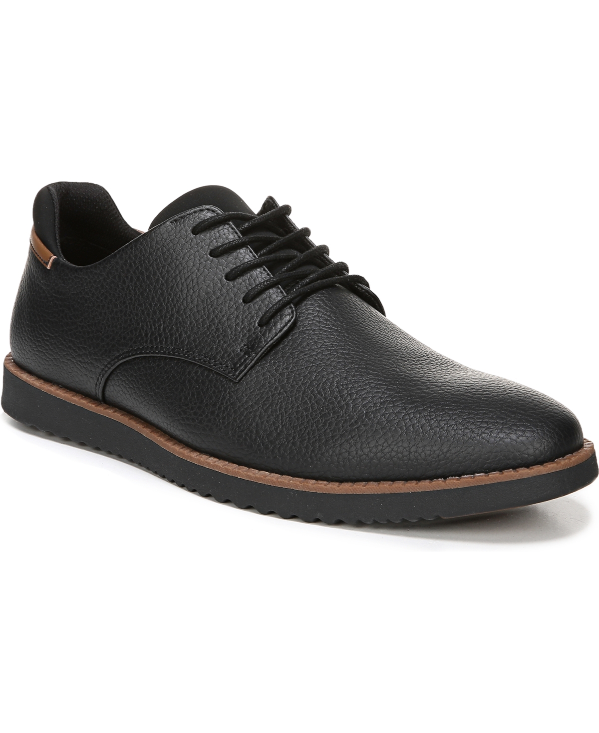 Shop Dr. Scholl's Men's Sync Lace-up Oxfords Shoes In Black Black