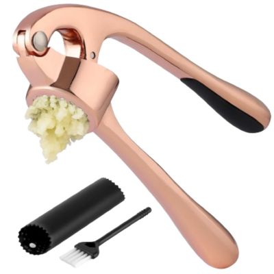 Premium Garlic Press Set - Rust Proof & Dishwasher Safe Professional Garlic Mincer Tool