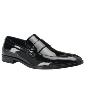 Guess Men's Gmheller Apron Toe Penny Loafers - Black - Size 7