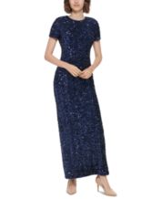 Calvin klein top navy sequin dress