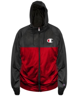 Champion - Men's Relaxed-Fit Colorblock Full-Zipper Hoodie