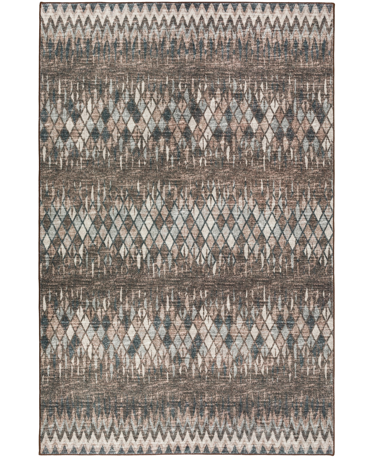 D Style Briggs Brg-5 5' x 7'6in Area Rug - Brown