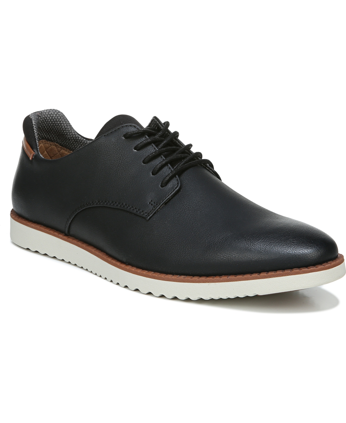 Shop Dr. Scholl's Men's Sync Lace-up Oxfords Shoes In Black Brown