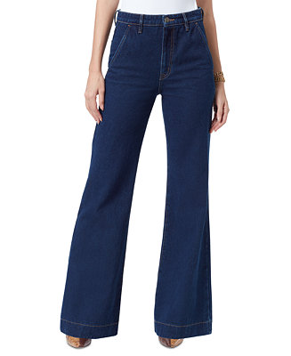 Sam Edelman Women's Bay High Rise Flared-Leg Trouser Jeans - Macy's
