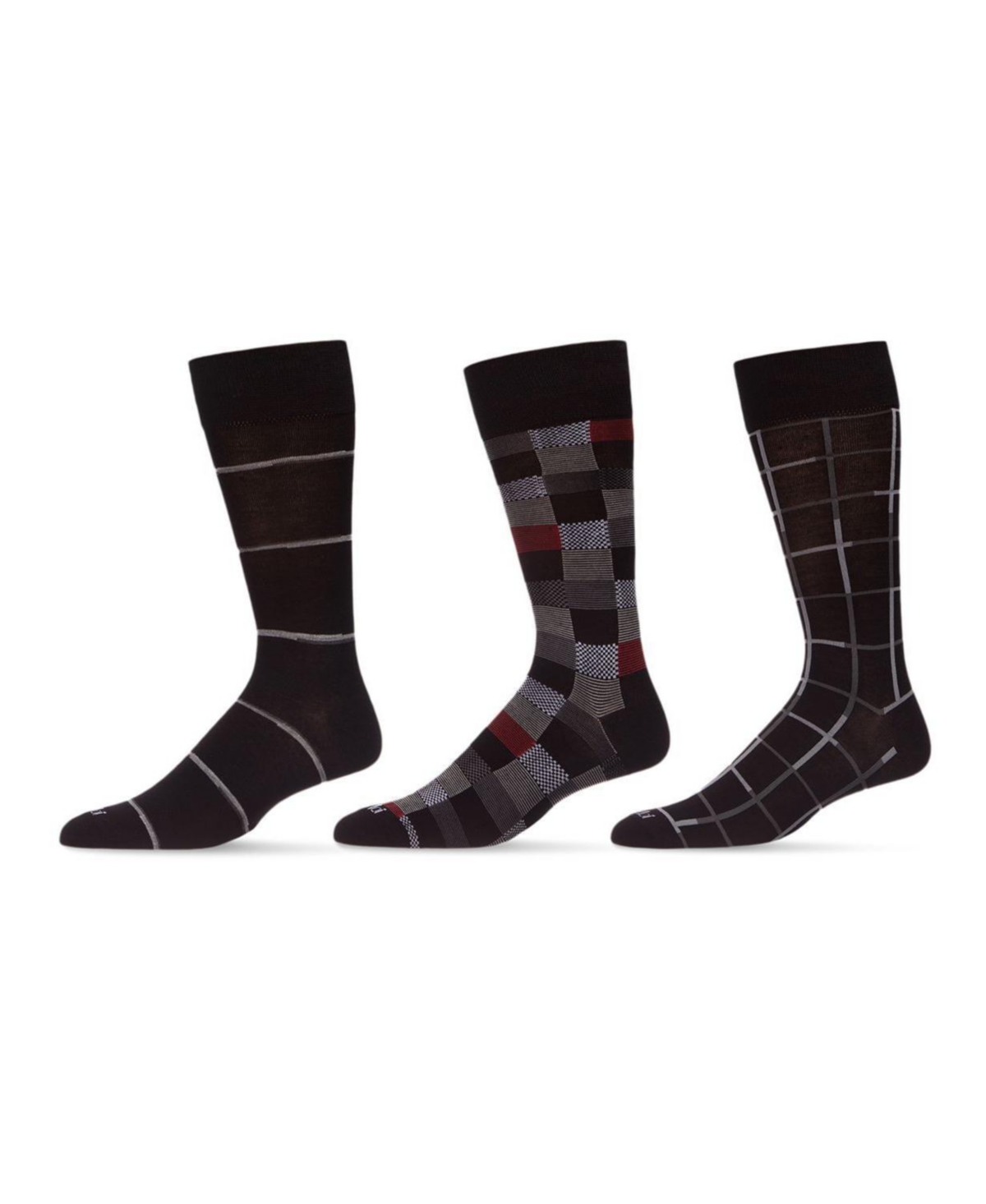 Men's Basic Assortment Socks, Pack of 3 - Navy