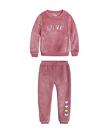 Toddler Girls Love Cozy Sweatshirt and Pant Set, Created For Macy's 