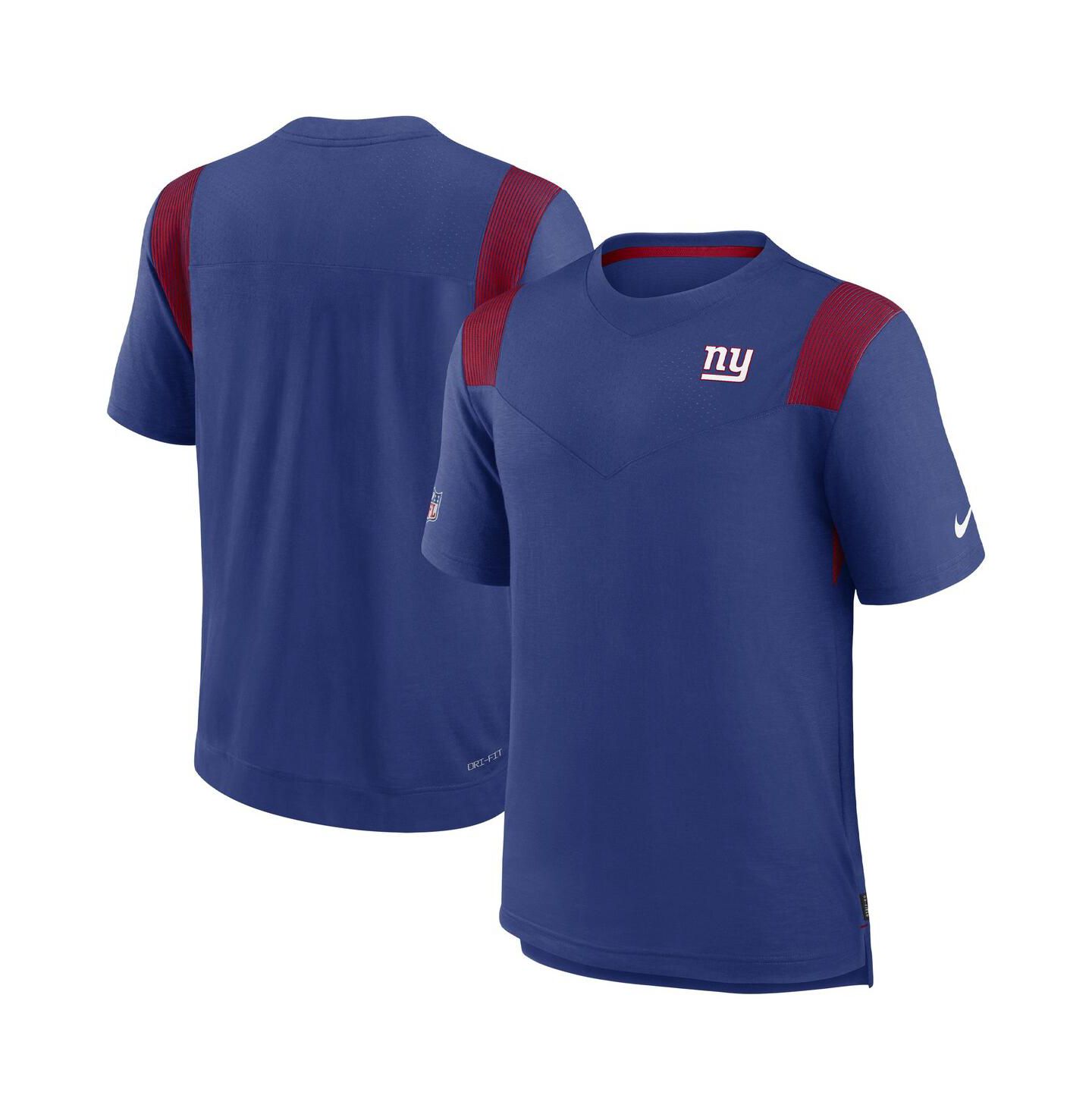 Мужская футболка Nike Royal New York Giants Sideline Tonal Logo Performance Player — фото 2