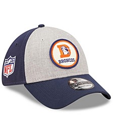 Men's Heathered Gray, Royal Denver Broncos 2022 Sideline 39THIRTY Historic Flex Hat