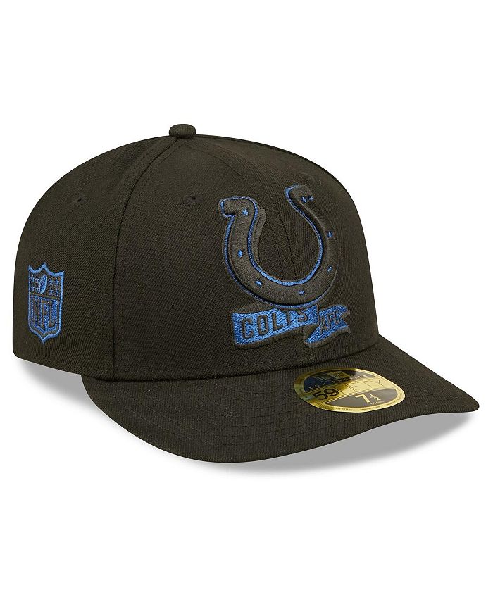 New Era Men's Black Indianapolis Colts 2022 Sideline 59FIFTY Low