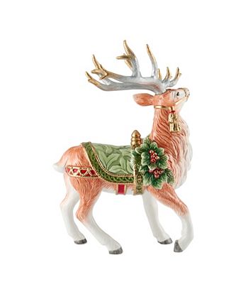 Fitz and Floyd Holiday Home Deer Figurine - Macy's