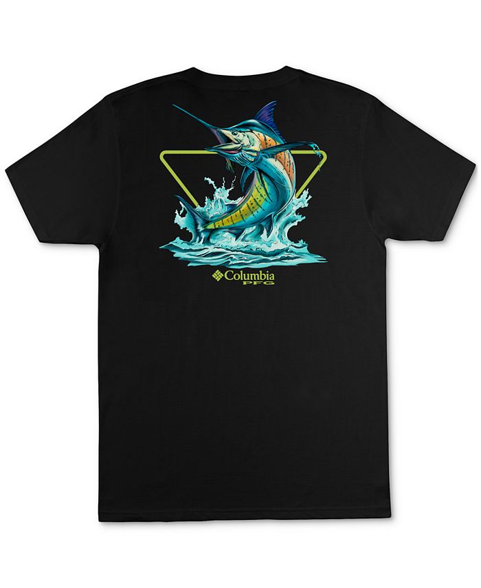 Columbia Men's PFG Classic-Fit Marlin Logo Graphic T-Shirt - Macy's